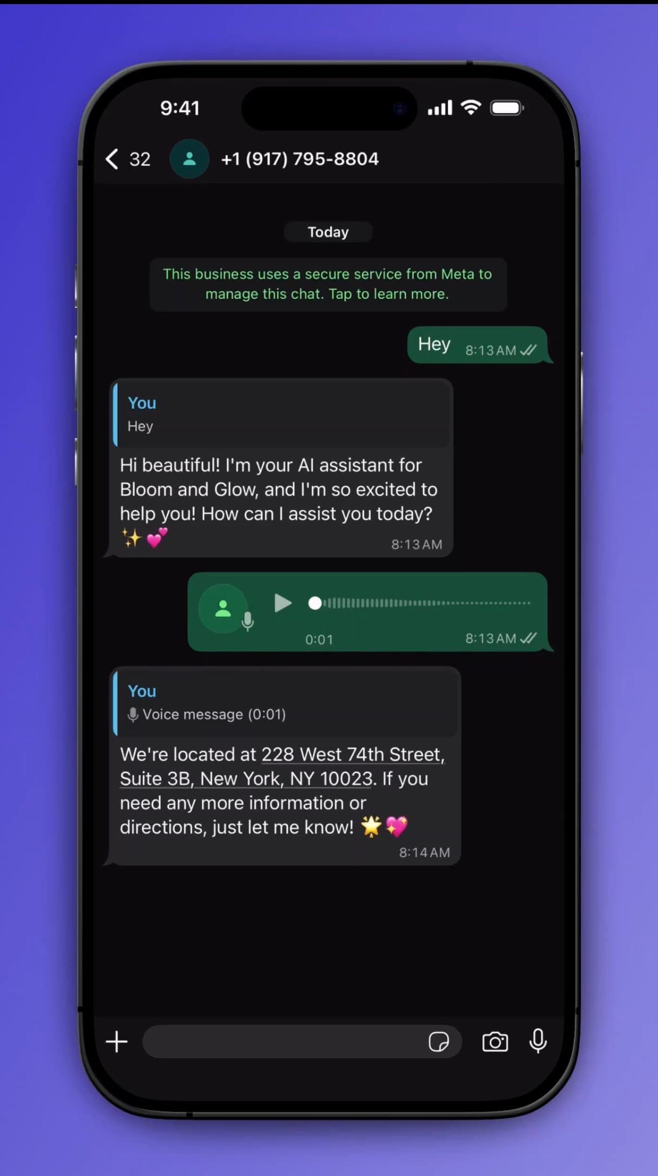 प्राकृतिक वार्तालाप का उदाहरण